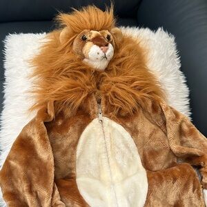 Kids Furry Lion Costume with Mane(Boy/Girl)